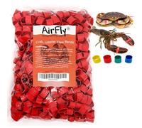 AirFly Crab, Lobster Claw Rubber Bands, Protect Lobsters & Crabs, Cook Safe FDA-Compliant Silicone, Size 1" x 0.5", Made in USA