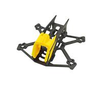 Airframe Open Four Arm Frame with Mounting Cutouts Front Bracket Component Carbon Fiber Look for Builder Assembly Replacement Modification Set Airframe Frame Hobby Build Body Shell Repair Part Maker