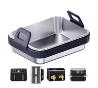 Airfryer Griddle - Nonstick Heat Resistant with Silicone Handle - Kitchen Grill Rack Griddles - Suitable For Barbecue Meal Preparation Frying Grilling Baking Roasting Cooking Home Kitchen Restau