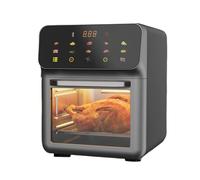 Airfryer Toaster - Countertop Air Fryer Rotary Oven | 2 Tier 15L Family Size Dehydrator with Viewing Window for Roasting Bake Grilling Steak Chicken Pizza