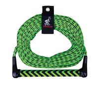 Airhead Water Ski Rope With EVA Handle, 1 Section For Water Skis, Green and Black, 900"