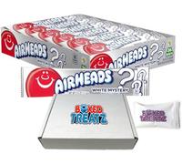 Airheads 36x15.6g, Watermelon, White Mystery, Blue Raspberry & Cherry - Tasty & Chewy Boxed Treatz (36, White Mystery)