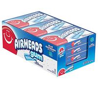 AirHeads Blue Raspberry Flavoured Sugar Free Chewing Gum 14 Sticks with Micro Candies 39 g