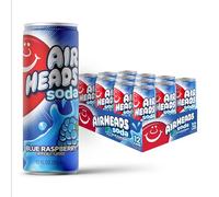 Airheads Blue Raspberry Soda 12 x 355ml - Fizzy Blue Raspberry Flavoured Soft Drink