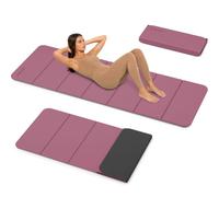 AIRHOP 10mm Extra Thick Foldable Yoga Mat, TPE Non-Slip Gymnastics Mat | 190 x 66 x 1 cm, 3-Second Quick Folding, Dual-Sided Non-Slip, Ideal for Pilates & Home Gym & Travel
