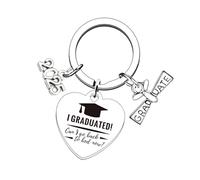 AIRHSKWI 2025 Graduation Keychains Graduation Gifts Unique Key Holder Stainless Steel Texture Suitable for Teens Boys Girls