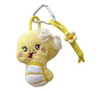 AIRHSKWI Fashion Snake Keychain Purse Decorations Stylish Backpack Charm Plush Texture for Those Who Love Cuteness Ccessories