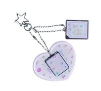 AIRHSKWI Hand Drawn Cartoon Acrylic Cards Holder Keychain Cartoon Acrylic Key Rings For Popular Music Fans And Fashion Women