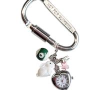 AIRHSKWI Unique Designs Rabbits Keychain Vintage Pocket Watch Designs Guitar Pick Styles for Couples and Retro Lovers Use