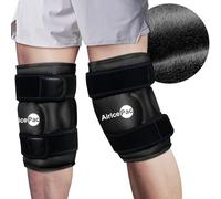 AiricePac 2 Ice Pack for Knee Pain Relief, Reusable Gel Ice Wrap for Injuries, Swelling, Knee Replacement Surgery, Cold Compress Therapy for Arthritis, Meniscus Tear and ACL, Black