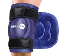 AiricePac Ice Pack for Knee Pain Relief, Reusable Gel Ice Wrap for Injuries, Swelling, Knee Replacement Surgery, Cold Compress Therapy for Arthritis, Meniscus Tear and ACL, Blue