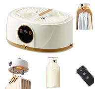 Airinox Automatic Ironing Machine, Automatic Ironing Machine for Home, 2-in-1 Garment Steamer & Folding System with Vertical Steam, Outdoor/Indoor Use (Beige)