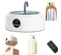 Airinox Automatic Ironing Machine, Automatic Ironing Machine for Home, 2-in-1 Garment Steamer & Folding System with Vertical Steam, Outdoor/Indoor Use (White)
