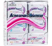 Airiz Sanitary Napkin Set - 98 Count | 60 Daily Liners, 30 Day pad, 8 Night pad | Negative Ion & Oxygen Strip | Ultra Thin, Super Absorbent & Breathable | Natural Feminine Care