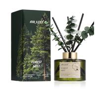 Airkeep Reed Diffuser, Forest Mist Scent with Diffuser Sticks & Decorative Eucalyptus Stems, Home Fragrance for Bedroom, Bathroom & Living Room