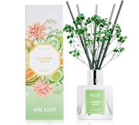 Airkeep Reed Diffuser Set 100ml, Cucumber Melon Oil Diffusers with 8 Reed Sticks, Home Fragrance Reed Diffuser for Bathroom Shelf Decor