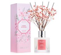 Airkeep Reed Diffuser Set,3.38 fl oz (100 ml) - Cherry Blossom Oil Diffusers with 8 Reed Sticks,Home Fragrance Reed Diffuser for Bathroom Shelf Decor