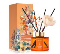 Airkeep Reed Diffuser Set WARM SPRING SUNSHINE, Rose Reed Diffuser 150ml, Room Fragrance with Sticks, Air Freshener for Bathroom, Home, Home Decoration
