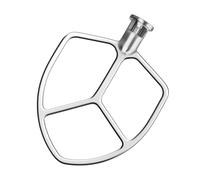 airkitrep Flat Beater Compatible with KitchenAid 5-6 Quart Bowl-Lift Stand Mixer, Polished Stainless Steel Paddle Attachment for Kitchen Aid Stand Mixers