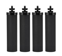 airkitrep Water Filter Replacement for Berkey, Water Filter System, Gravity Water Filter Replacements, 4 Black Elements Activated Carbon Filters, Compatible with Purifiers, 4 Pack