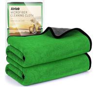 Airlab 2X Extra Large Thick Microfibre Car Drying Towel 90x60cm, Dual - Sided Car Care Microfibre Cloths, Ultra Absorbent Super Soft Lint Free Wash Cloth for Auto Detailing Polishing Washing Cleaning