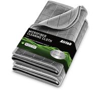 Airlab 2X Thickened Magic Carbon Cleaning Cloth 400 GSM, Glass Cloths for Windows Streak Free, Lint Free Microfibre Wipes for Polishing Car Windscreen Screen Dash Mirror Stainless Steel, 50x40 cm