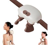 Airlandolists Hand Shoulder and Neck Massager with Heating, N7 Massage Master for Shoulder, 3-Speed 2-Heat, Lightweight, USB Rechargeable, for Neck, Back, Leg, Lower Abdominal (1PCS)