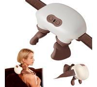 Airlandolists Hand Shoulder and Neck Massager with Heating, N7 Massage Master for Shoulder, Neck, Lower Abdominal, with 3-Speed Adjustment, Electric Deep Tissue 3D Kneading Massage (White)