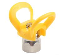 Airless Paint Spray Flat Tip Nozzle Guard for Nozzle Connector G7/8 14 Thread Size, Metal and Plastic Construction, Anti for Industrial and Construction Applications (Black)
