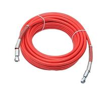 Airless Paint Spray Hose 0.5~40m Spray Hose Airless 5800PSI High Pressure Pipe Sprayer Paint 1/4" Fiber Tube Red Blue(Red,40M)