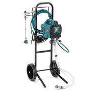 Airless Paint Sprayer 1.4 L/min 180 bar 7.5 m Hose Mobile - Home Paint Supplies by MSW Blue,Metallic silver
