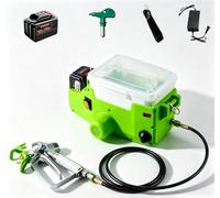 Airless Paint Sprayer 500W Electric, 21V Cordless Rechargeable Spray Gun, 1.7L Capacity for High Efficiency Wall Painting - 5.0Ah Battery Included