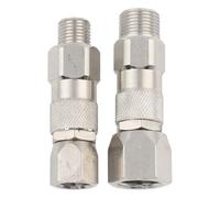 Airless Paint Sprayer Hose Swivel Joint, 3/8 Inch & 1/2 Metal Pack | Crafted from metal, this swivel joint offers long-lasting wear resistance for continuous spraying tasks.
