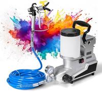 Airless Paint Sprayer Kit with Adjustable Pressure and 5m Hose for Home DIY Painting Projects