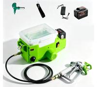 Airless Paint Sprayer Machine, 500W Portable Cordless Backpack Sprayer with 6 Speeds, Rechargeable for Wall Painting and DIY (Includes 5.0Ah Battery)
