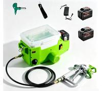 Airless Paint Sprayer Machine, 500W Portable Cordless Backpack Sprayer with 6 Speeds, Rechargeable for Wall Painting and DIY (Includes 5.0Ah Battery)