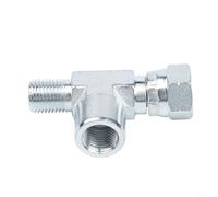 Airless Paint Sprayer Pressure Gauge Assembly Fits For 440 540 640 Models Stainless Steel Construction for Precise Pressure Measurement (Tee Adapter)