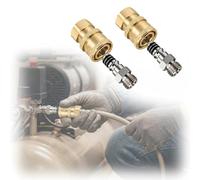 Airless Paint Sprayer Quick Connect Coupler 2-Pack, 1/4 Inch Heavy Brass Hose Adapter for High-Pressure Spray Guns, Universal Leak-Free Fittings for Home Renovation & Contractors
