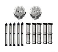 Airless Spray Screen Set for Graco 390 395 490 495 5956712 - Replacement Suction Pump and Filter Kit with 2 Straws (246385), 5 Pump Cores (246384), 5 Screens