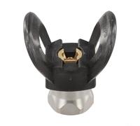 Airless Sprayer Nozzle Guard, G7/8 14 Thread, Fits Nozzle Diameter 11 47mm, Metal and Plastic Materials for Protective Use in Paint Spraying (Black)