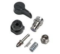 Airless Sprayer Return Valve Set 395, 495 & 595 Models - Steel Construction Replacement Reflux Valve Kit, 7-Piece Black and Silver