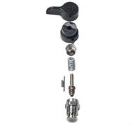 Airless Sprayer Return Valve Set for 395 495 595 Models, 7-Piece Replacement Kit with Steel Construction and Black Plastic Handle Compat