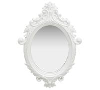 airlia castle style wall mirror in white