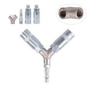 Airline Air Compressor Line Hose 1/4 Bsp Y Piece 3 Way Quick Release Fittings