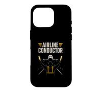 Airline Conductor Airport Ramp Crew Aviation Humor Case for iPhone 16 Pro
