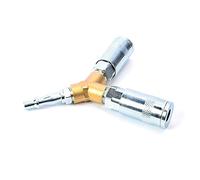 Airline Hose Connectors 1/4" BSP Air Line Hose Airline Hose Compressor Fittings 3 Way Quick Release Y Splitter Connector Airline Coupling