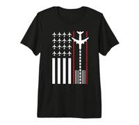 Airline Pilot Aviation Funny Pilot Aircraft Lover Premium T-Shirt