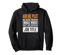 Airline Pilot Official Job Title - Funny Pilot Quotes Pullover Hoodie