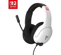 Turtle Beach Airlite Fit Black and White Wired Gaming Headset Officially Licensed for Nintendo Switch 2 and Nintendo Switch, and Nintendo Switch OLED - Flip-to-Mute Mic, Over-Ear Premium Comfort
