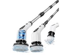 Airlovers Electric Spin Scrubber, 2026 Upgraded Cordless Cleaning Brush with 3 Adjustable Speeds, 8-in-1 Power Scrubber with LED Display, IPX7 Waterproof for Bathroom, Tile, Floor, Kitchen & Car